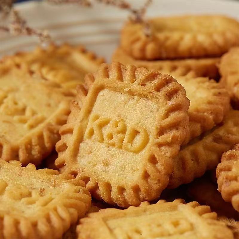 Small square biscuits raw coconut latte hazel fragrant oats sea salt cheese thick milk handmade snacks coffee companion tea