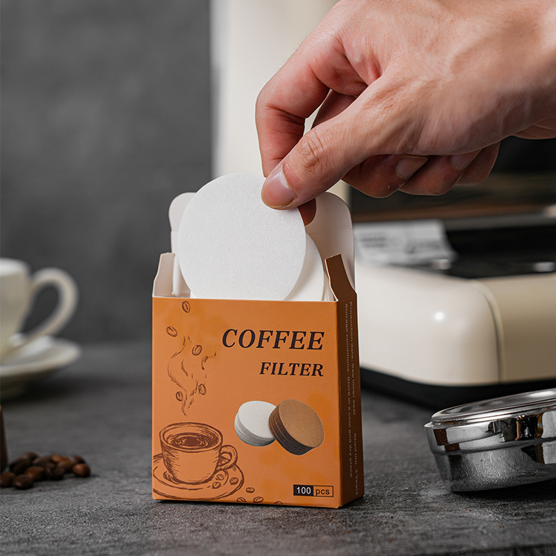 Round Filter Coffee Pot Moka Pot Universal Powder Bowl Filter Paper Hand Brewing Convenient Ice Drop Pot Coffee Filter