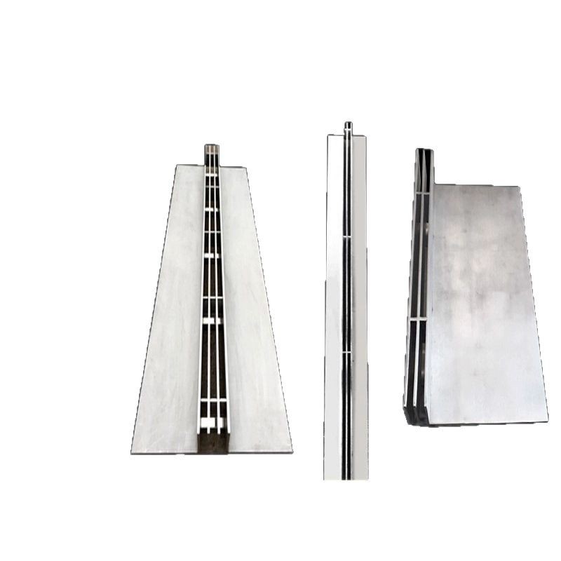 Ou-Shaped Groove Thickeneded Straight Non-Linear Stainless Steel Drainage Cover Invisible Cover Curved Trench Outdoor Gap
