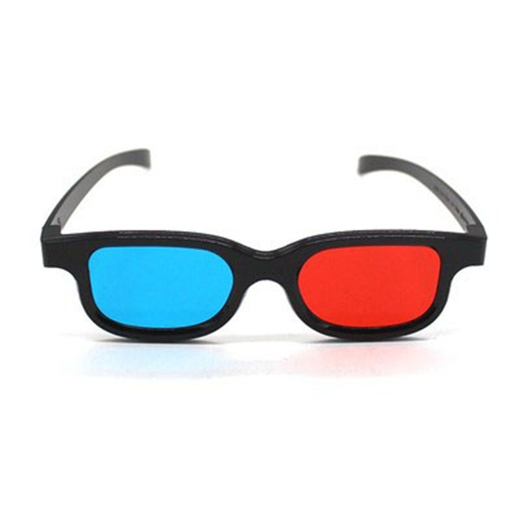 Red and Blue 3D Glasses for Watching Movies, Special Polarization Imax Giant Screen Non-Flash Myopia Naked Eye 3D Metal Clip Polarization