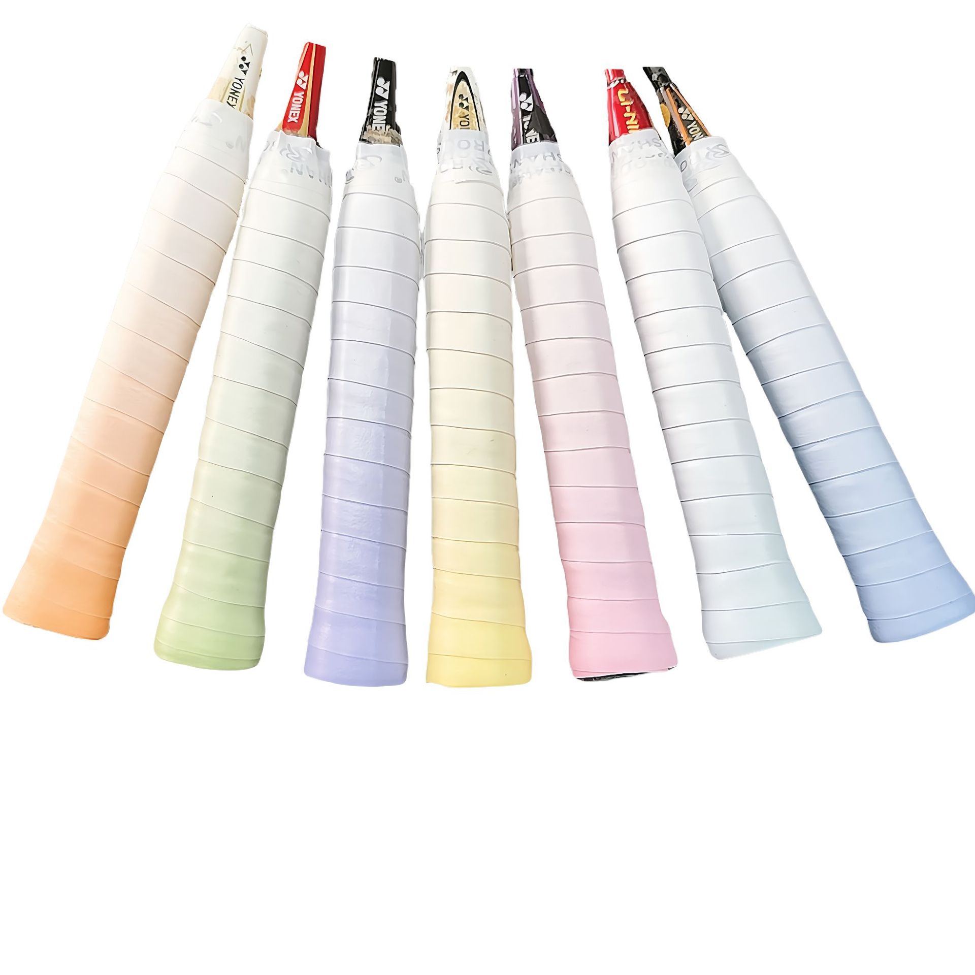 Gradient Color Flat Shock-Absorbing Comfortable Non-Slip Sweat-Absorbent Grip Tape for Badminton and Tennis Wholesale Gradient Color Series