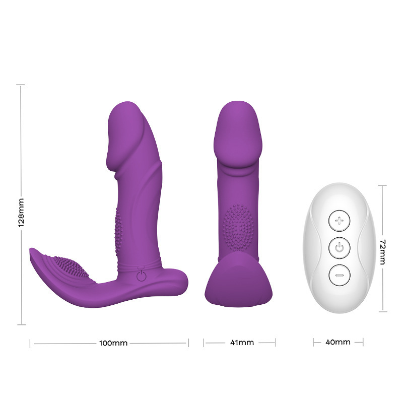 Amazon's Hottest Button Remote Control Wearable Three-Motor Female Wearable Masturbation Stick Sex Toy Factory Direct Sale