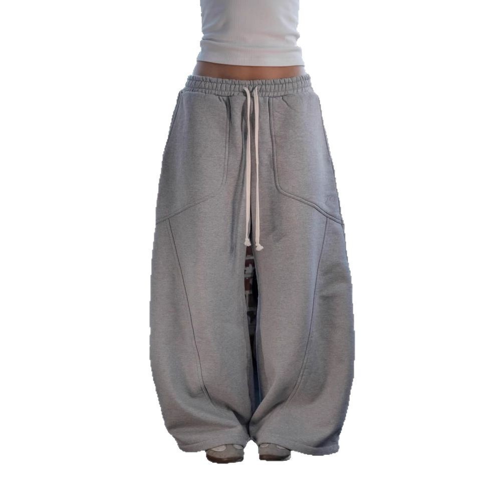 European and American Foreign Trade Cross-border Sweatpants Embroidered Men's and Women's High Street Wide-leg Pants Hip-hop hiphop Loose Casual Pants