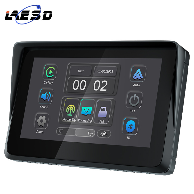 Hot Selling 5inch Navigator Portable Smart Dual Bluetooth Motorcycle Car Smart Hd Motorcycle Carplay