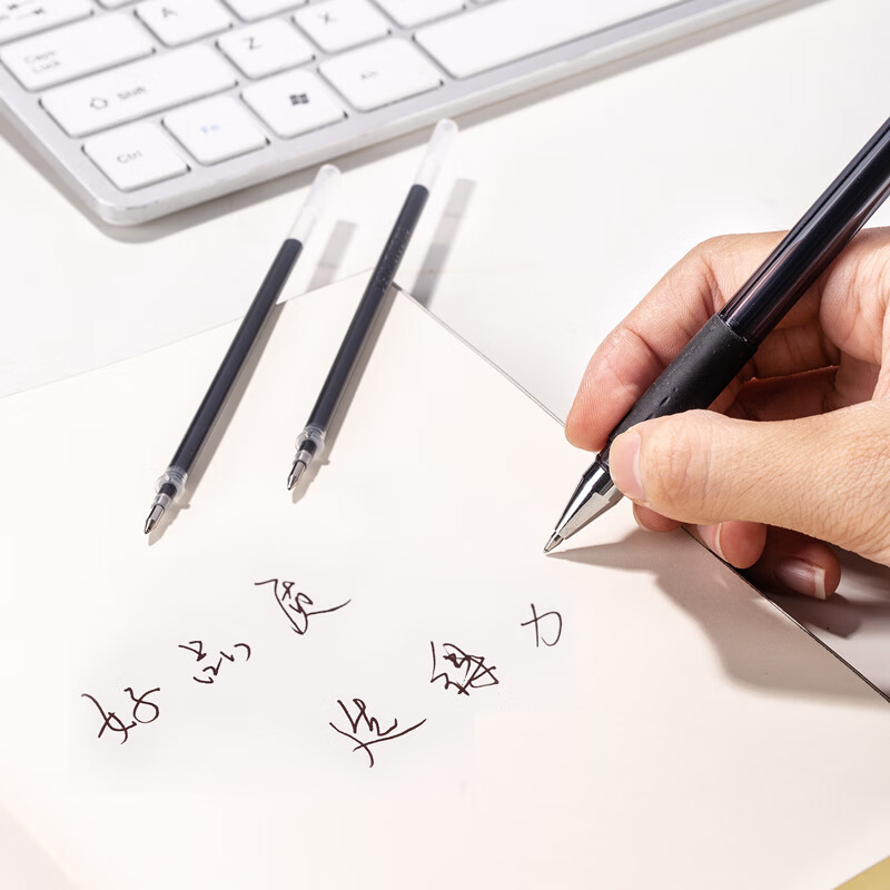 Deli Neutral Refill S760 Bullet Pull Cap Signature Pen Core Ball Pen 0.5 Office Water Refill Wholesale