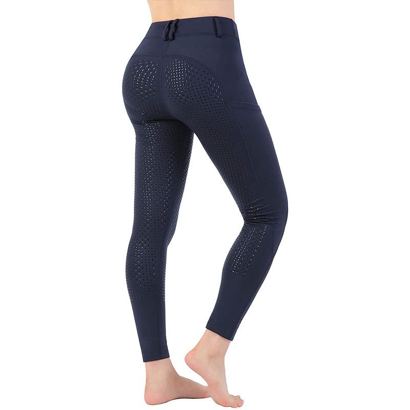 Europe and the United States cross-border hot breeches women's stretch equestrian sports clothing riding pants rubber anti-slip silicone pants wholesale