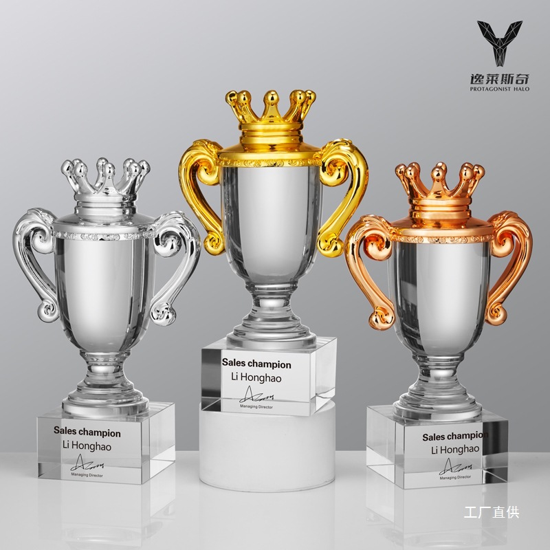 Extra Large Crystal Trophy Champion Tennis Golf Basketball Football Billiards Giant High-End for Tong