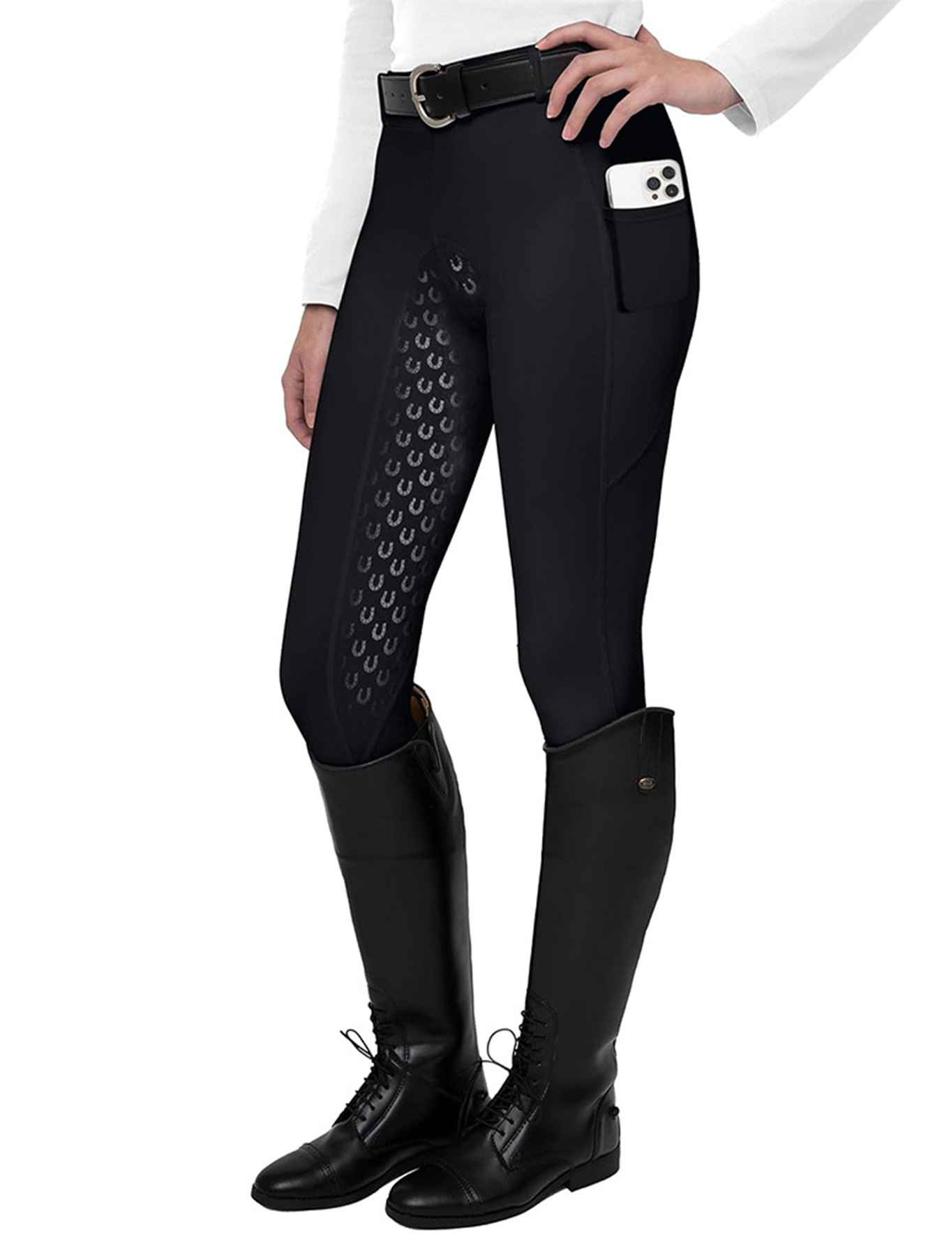 Ruima Equestrian Pants Summer Non-Slip Silicone Super Elastic Men's and Women's Competition Knight Equipment Competition Training Riding Pants