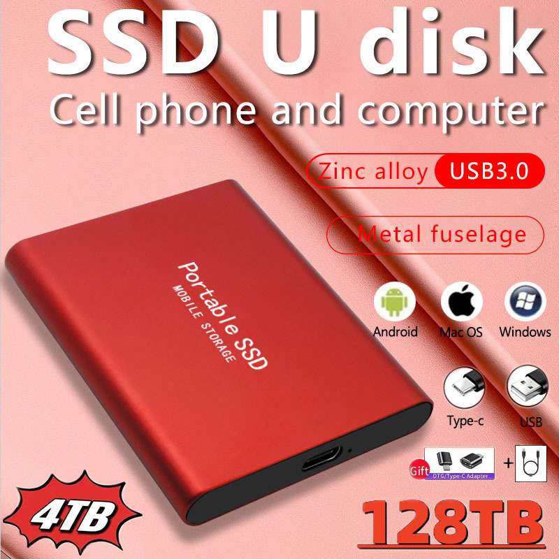 Cross-border exclusive for solid state mobile hard disk 2T high-speed external mobile phone Computer mobile disk hard disk 1tu disk wholesale