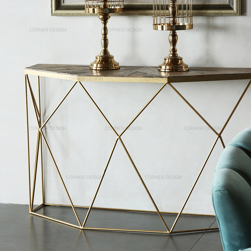 Прихожая в индустриальном стиле Cosine стол для входа в гостиную стиль Wabi-Sabi ретро дизайнерский стол