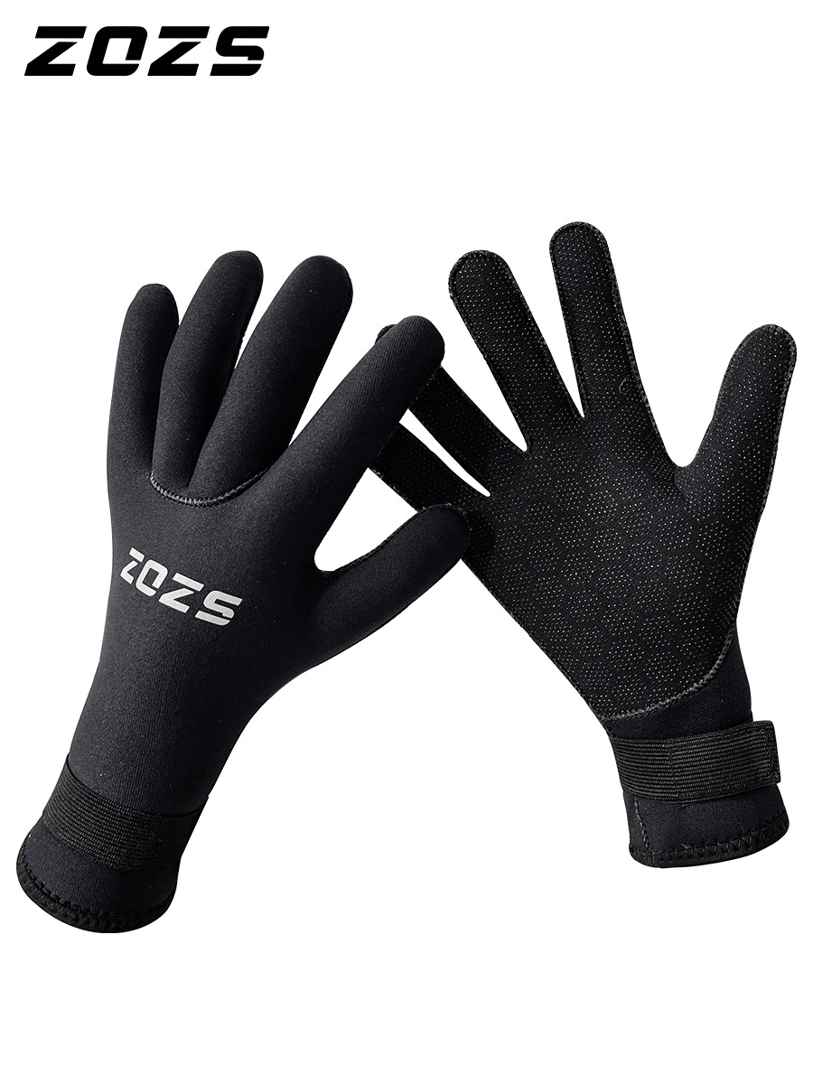 Индивидуальные 3/5мм дайвинг-перчатки для ловли рыбы, защиты от холода, тепла, серфинга, плавания, сноркелинга.