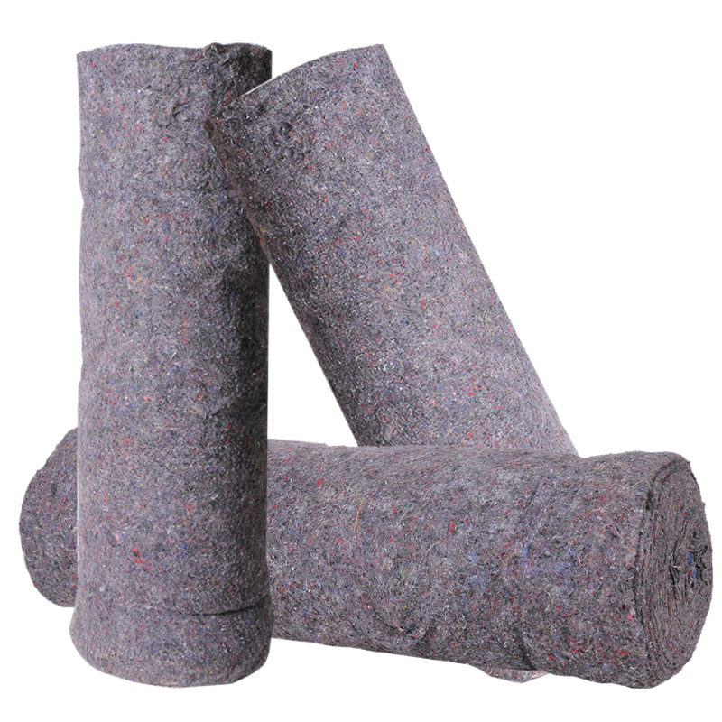 Thickened Geotextile Engineering Cloth Pavement Maintenance Permeable Black Heart Cotton Greenhouse Planting Insulation Quilt Cold-proof Non-woven Fabric