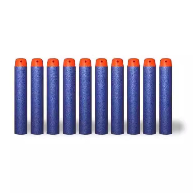 7.2cm Toy Gun Hollow Soft Bullet Foam Soft Bullet EVA Elite Hollow Head Soft Bullet Bullet Multicolor