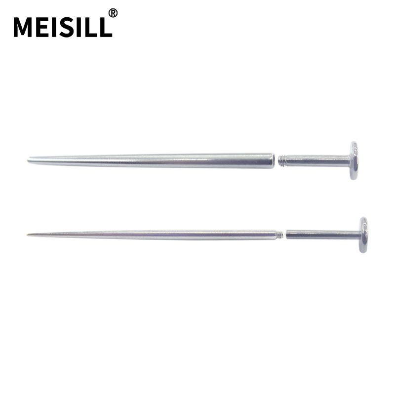 Meier 316F stainless steel puncture guide rod titanium steel auxiliary puncture needle external tooth guide needle internal thread puncture ornaments