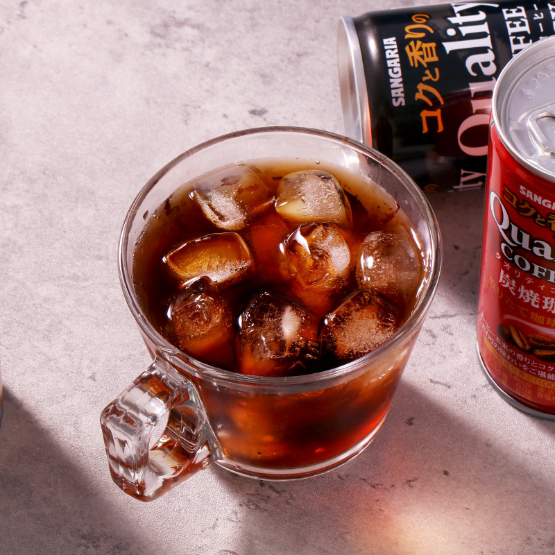 Japan Imported Sangaria Sugar-Free Black Coffee Slightly Sugary Silky Latte Milk Drink Refreshing 185g