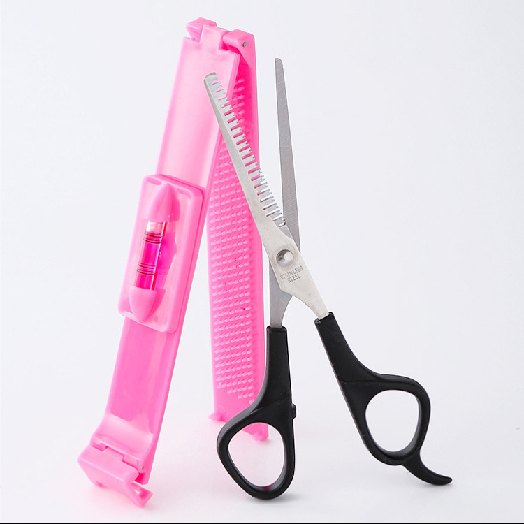 Household Hairdressing Barber Scissors Set Flat Shears Self-use Hair Cutting Tool Set Teeth Shears Thinning Straightless Bangs
