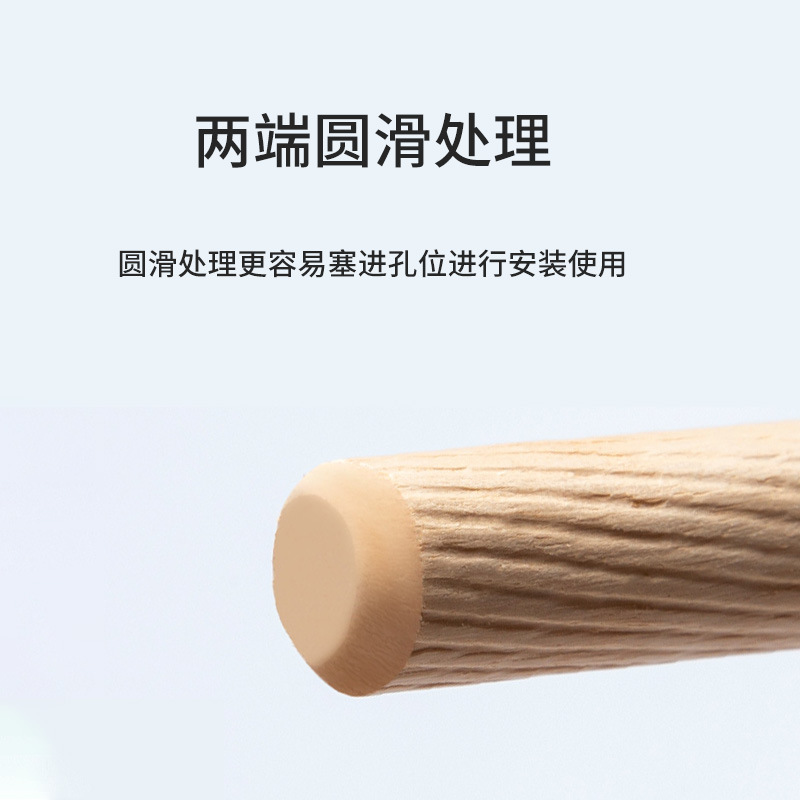 Wholesale m6m8 Wood Tenon furniture connector wood tip cabinet wood plate hole plug splicing positioning wood stopper Bolt wedge