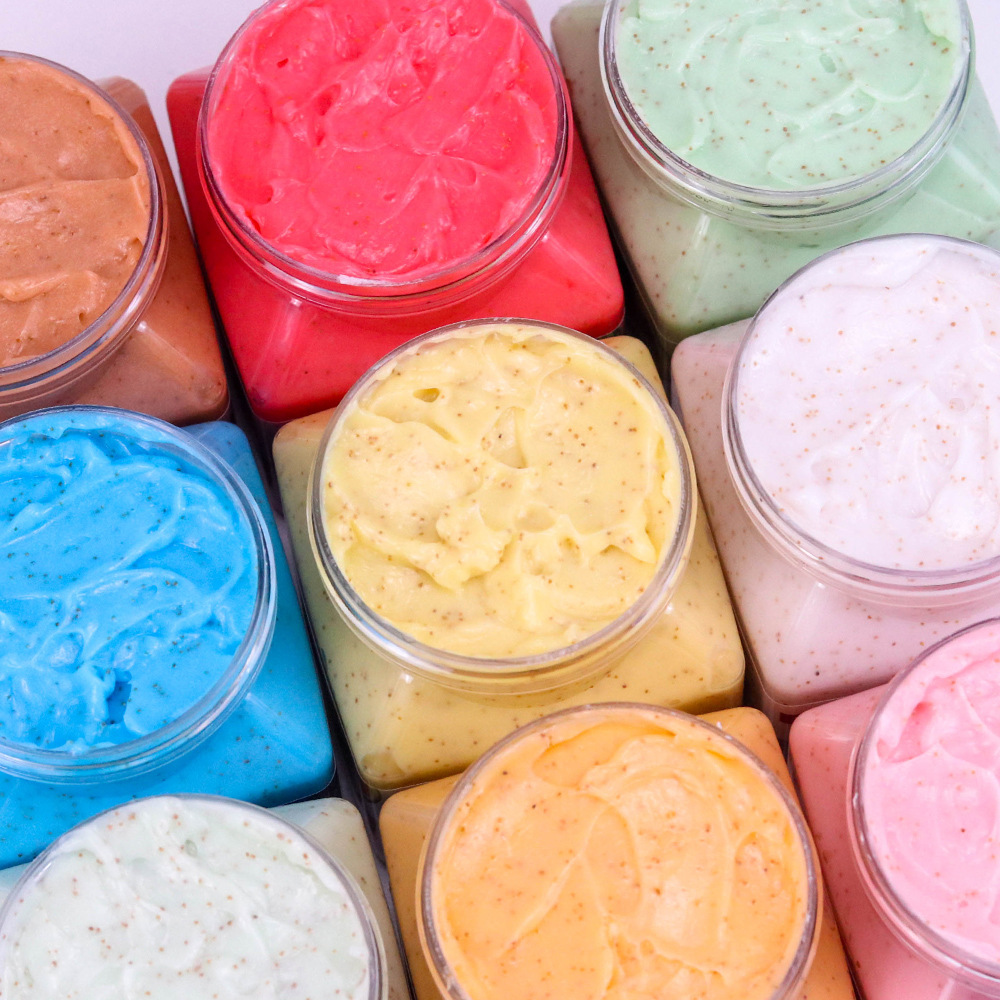 Fruit Scrub Exfoliating Chicken Skin Bath Cleansing Body Scrub Cross-Border Foreign Trade Spot Wholesale 350ml