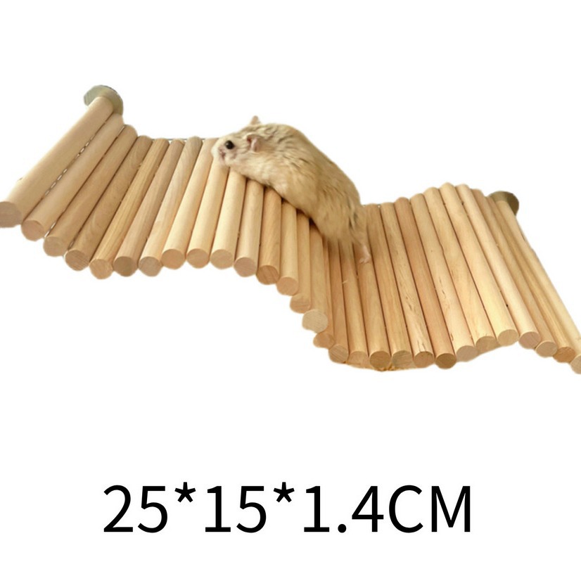 Hamster, Chinchilla, Rabbit, Guinea Pig, Solid Wood Decorative Landscaping Pedal, Chewing and Molaring Toy
