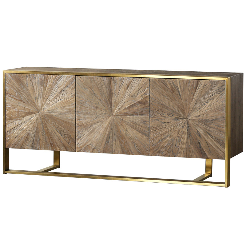 Modern Minimalist Solid Wood Sideboard for Home, Nordic Style Wall-Mounted Light Luxury Entryway Table