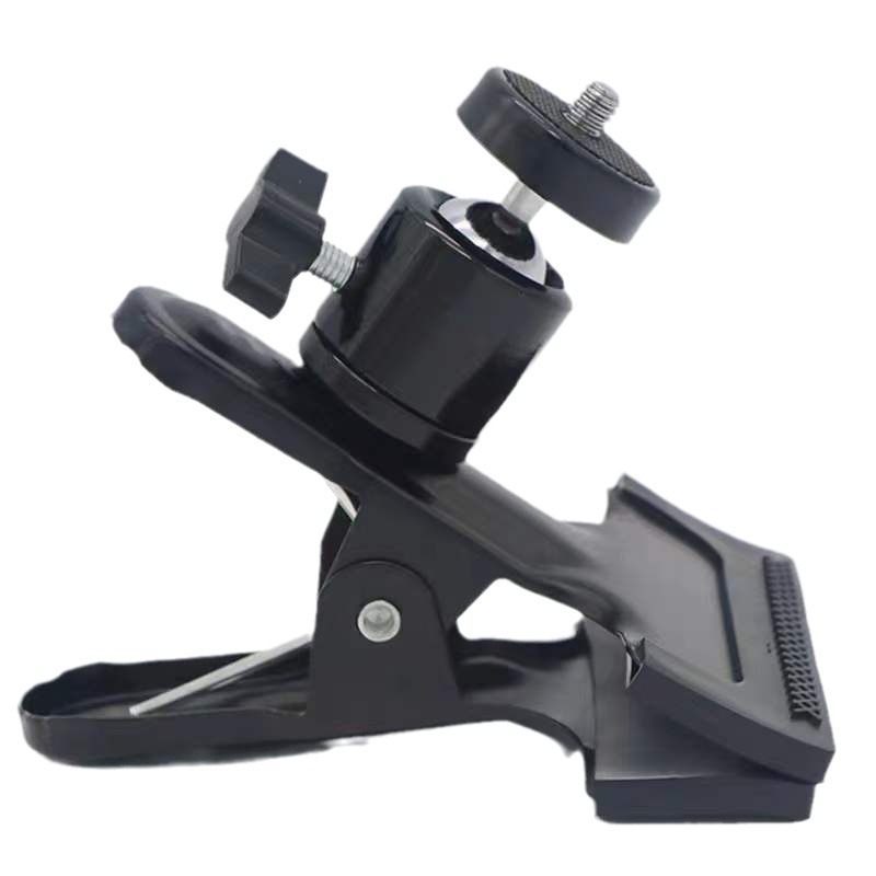 Herculous clip gimbal flash bracket background clip fill light aluminum head gimbal powerful clip