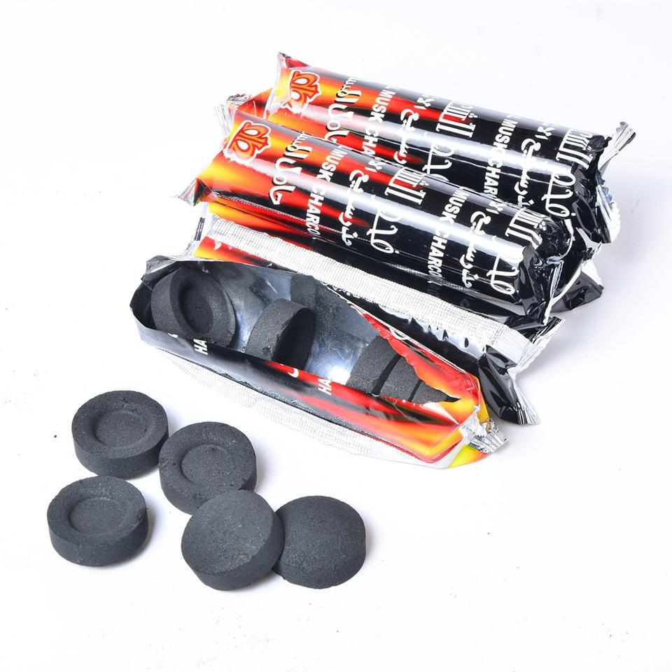 Henan factory Crown 33 ㎜ 32 box gauge quick-burning charcoal outdoor disposable barbecue charcoal wholesale
