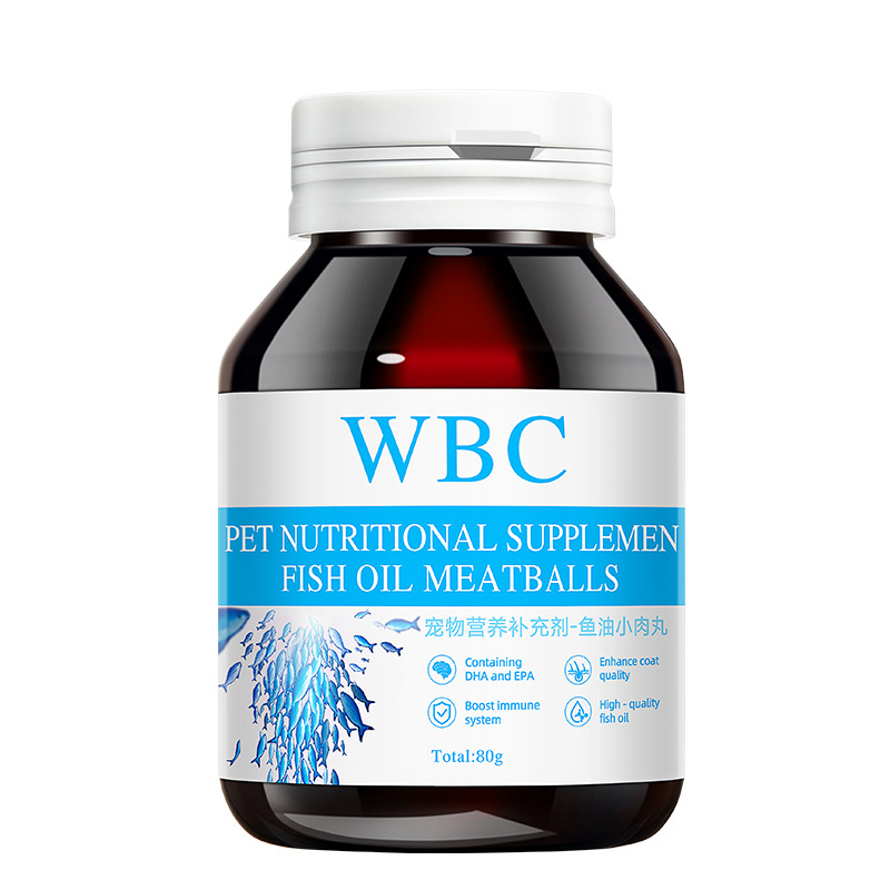 Fish Oil for Cats and Dogs, Special Pet Anti-Hair Loss Deep-Sea Tablets for Cats, Hair Beautifying and Brightening for Dogs, Cod Liver Oil Nutrition