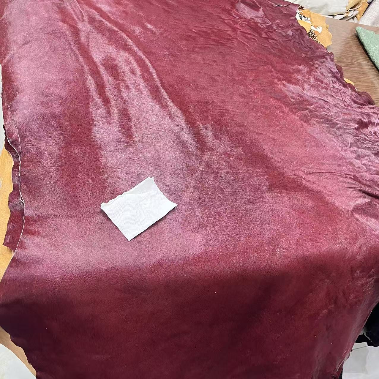 Меховые сумки из первого слоя, модные лошадинные шерстяные материалы, Анкра, винно-красная мебель, декоративная кожа оптом