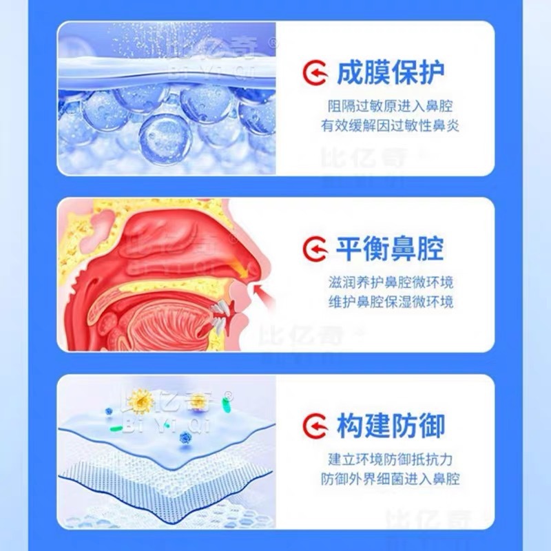 sunflower medical anti-nasal anti-allergic rhinitis nose allergen blocker gel dressing