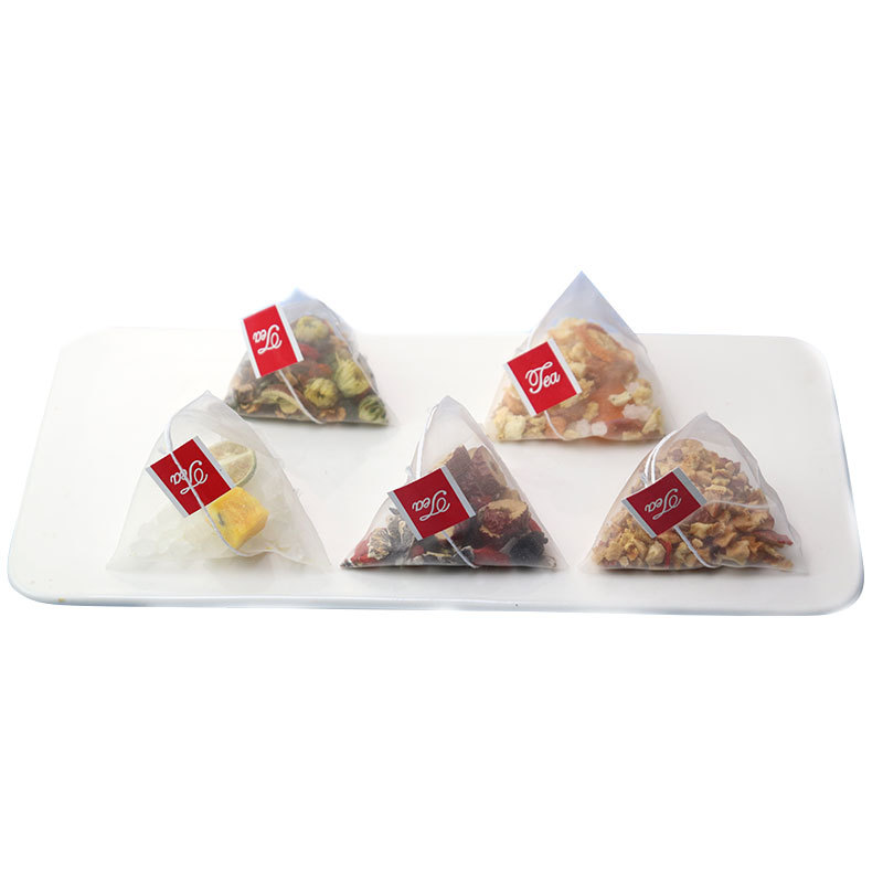 Source Factory Wholesale Bulk Triangle Tea Bag Independent Triangle Bag Combination Health Tea Flower and Fruit Tea Red Jujube Wolfberry Tea