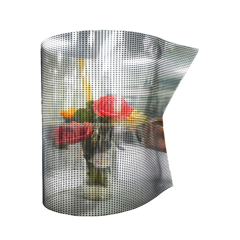 Led Crystal Film Screen Jewelry Store Clothing Store Window Conference Exhibition Hall LED Glass Film Transparent Screen Flexible Screen