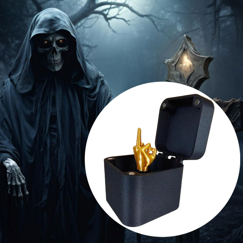 [Large Quantity in Stock] Cross-Border Midlefingerinabox Middle Finger Box Funny Creative Gift Mini