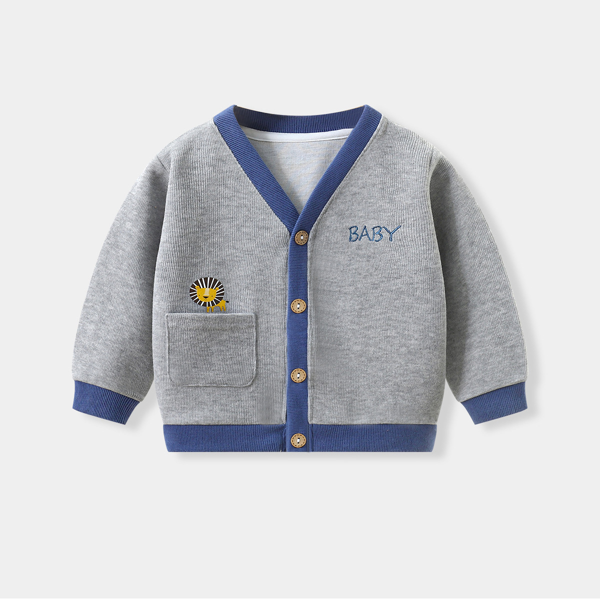 Boys' Cardigan Jacket Autumn Children's Sweater Knitwear Baby Girls' A-Class Toddler Korean Style Children's Clothing