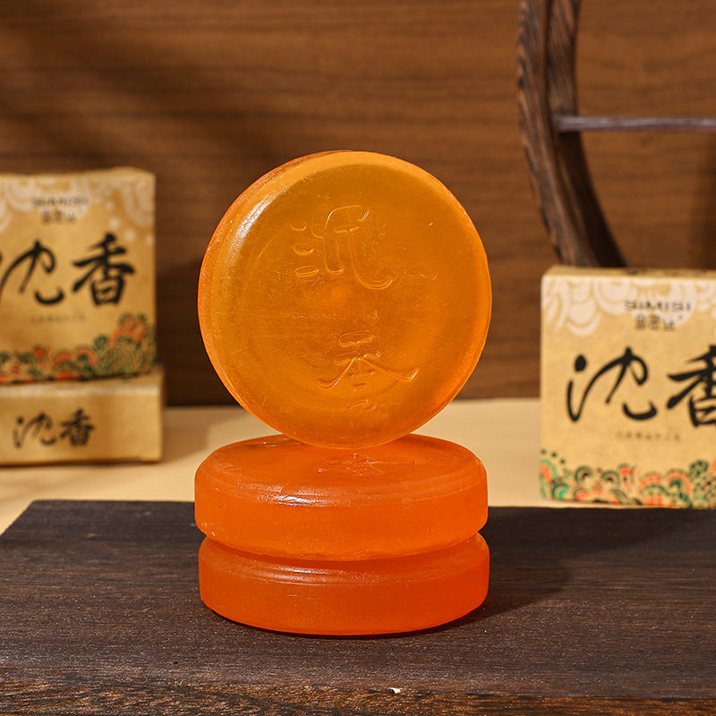 [Smisi] Agarwood Soap Sandalwood Essential Oil Soap Handmade Soap Cleansing and Moisturizing 80g 100g