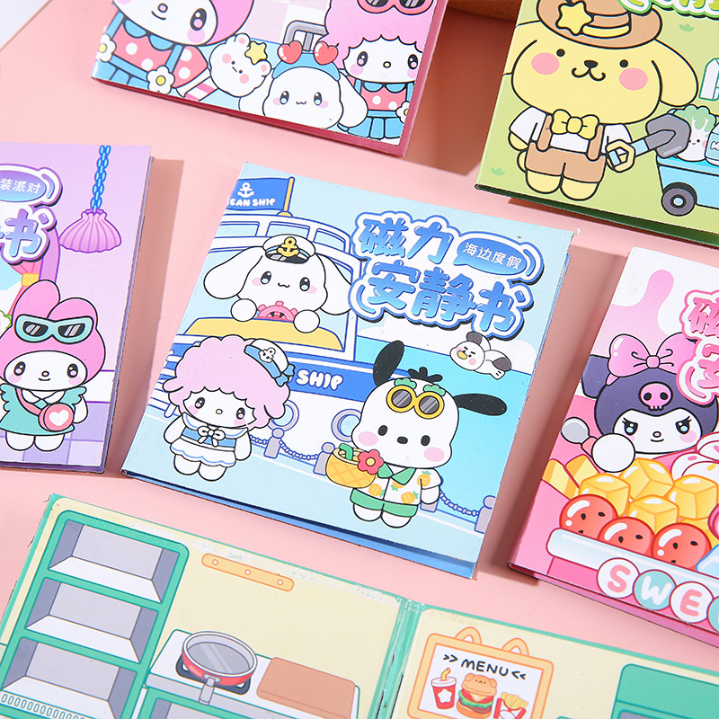 Internet Celebrity's Same Magnetic Quiet Book Kidsren's Handmade Puzzle DIY No Cutting Thickeneded Magnetic Quiet Book Wholesale