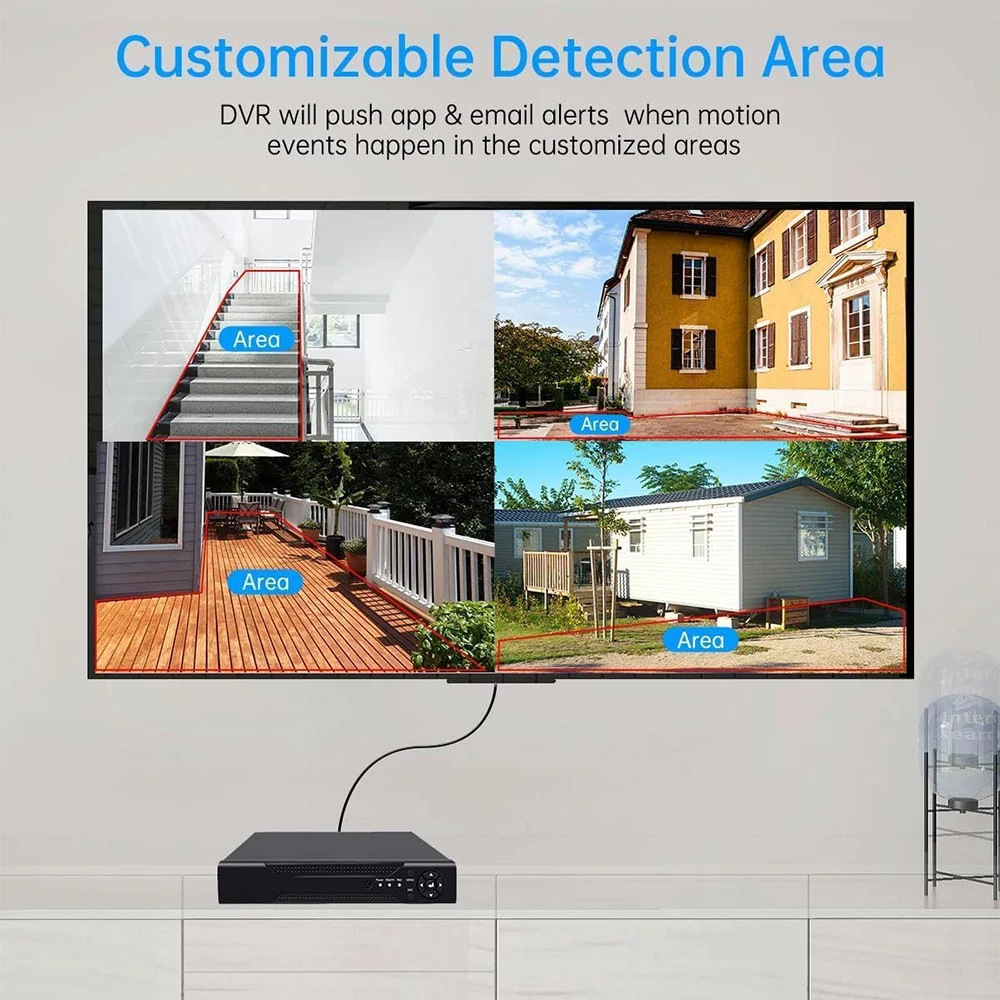 4Ch/8Ch Coaxial Dvr Video Recorder 1080N/1080P Five-In-One Multi-Channel Monitoring Real-Time Video Recorder