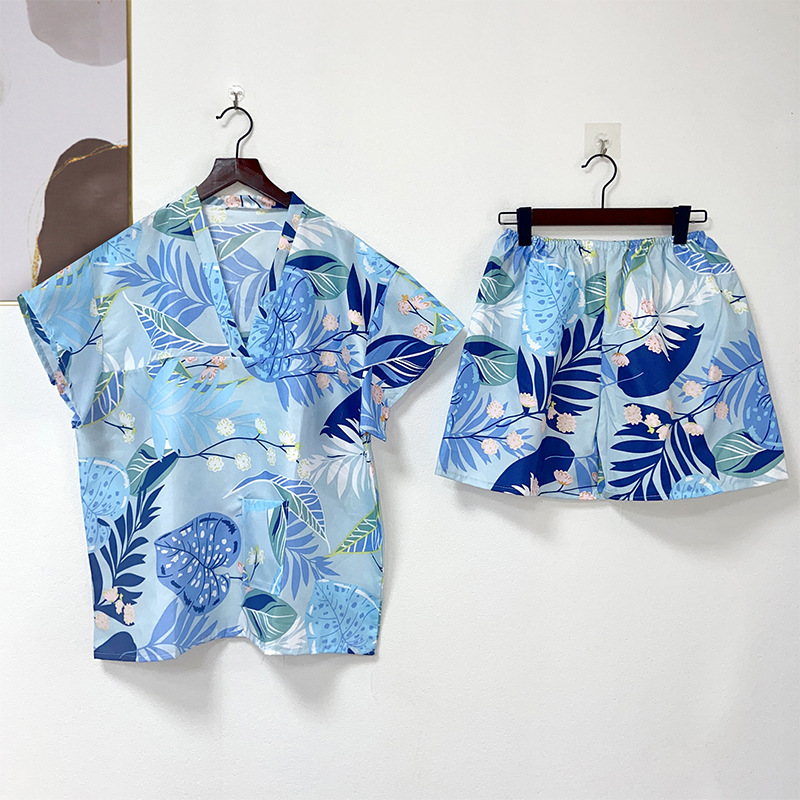 Disposable sweat clothes men and women plus size massage sauna clothes beauty salon pajamas travel clothes bathrobe suit wholesale