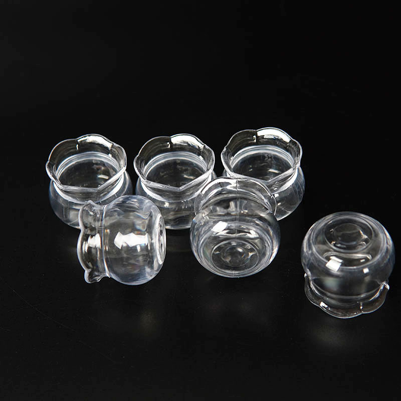 Plastic simulation mini fish tank model DIY handmade cream glue clay container miniature food play mini cup