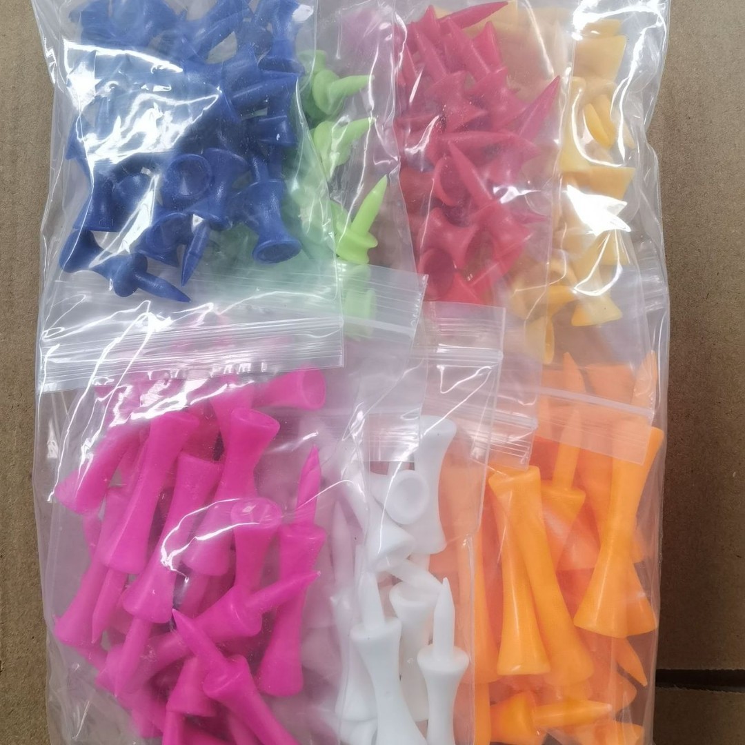 Golf Wheel-Shaped Spikes, Limited Spikes, Golf Tee 25 31 37 43 51 57 70mm