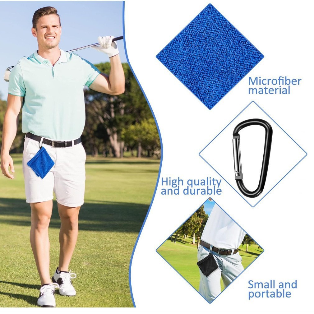 Amazon wish Dunhuang hot sale promotion golf supplies wipe club golf accessories outdoor towel