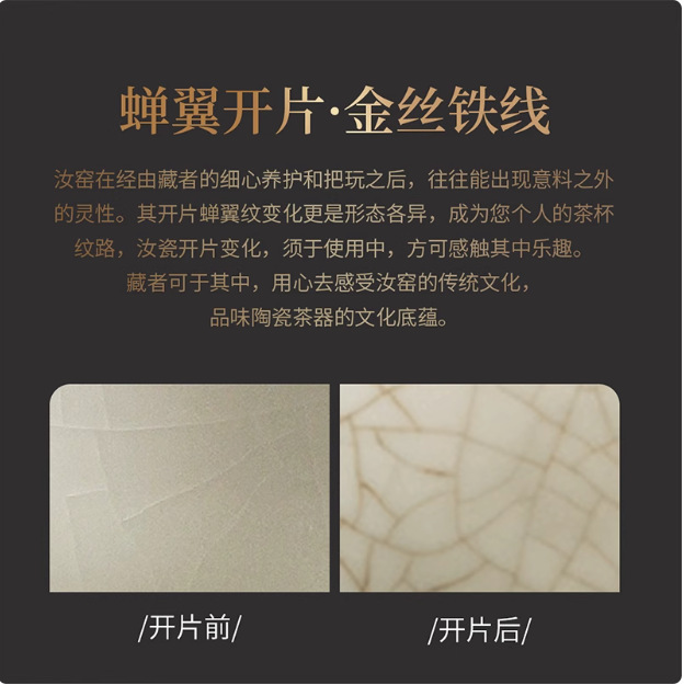 2025 New Model Ru Kiln Tea Set, Complete Set for Home Use, Light Luxury High-End Teapot and Teacups, Gift Box for Elders