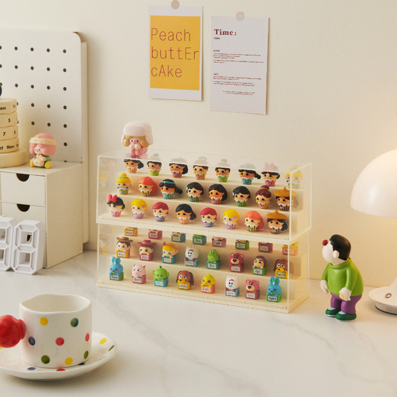 Transparent Desktop Bubble Marte Cute Blind Storage Box Dustproof Stackable Hand Display Rack Doll Storage Rack