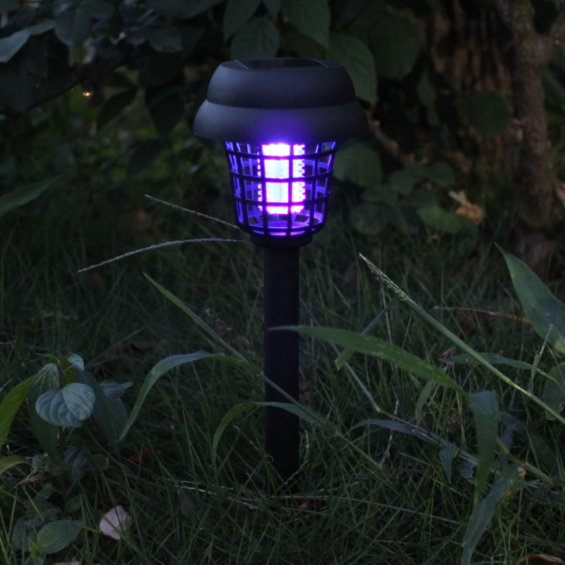 Cross-border Solar Electric Shock Insecticidal Lamp Household Courtyard Garden Waterproof Mosquito Catcher Outdoor Mosquito Repellent Lighting Mosquito Lamp