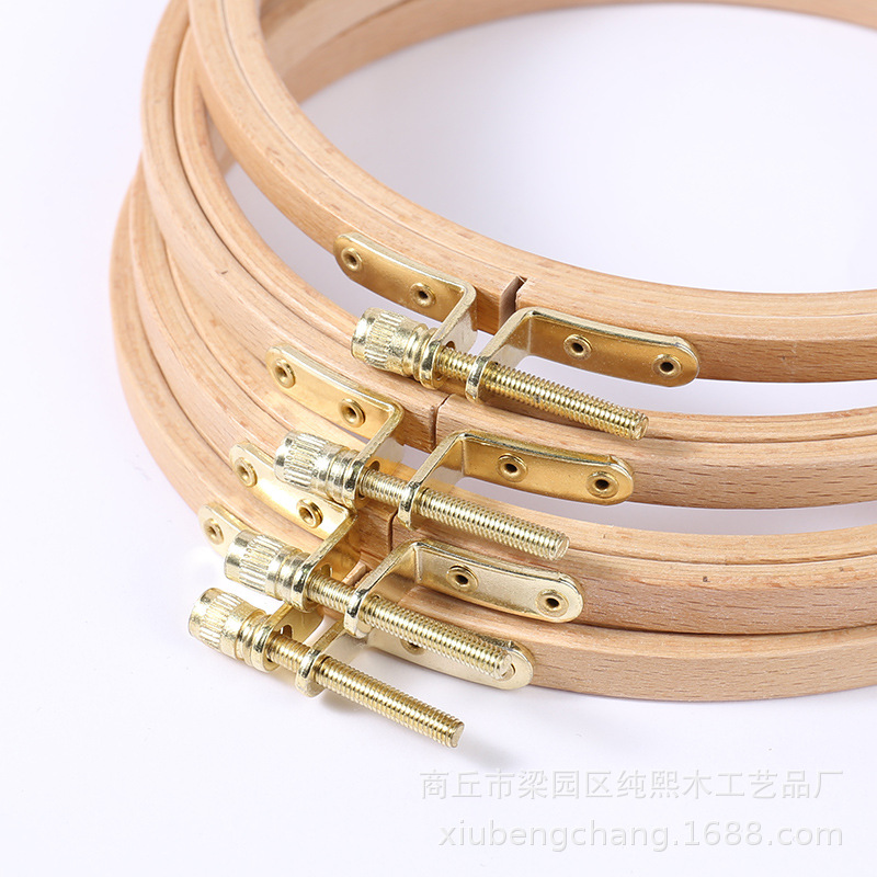 Factory Direct New 15.5cm cross stitch embroidery stretch export Beech fabric crafts creative gifts