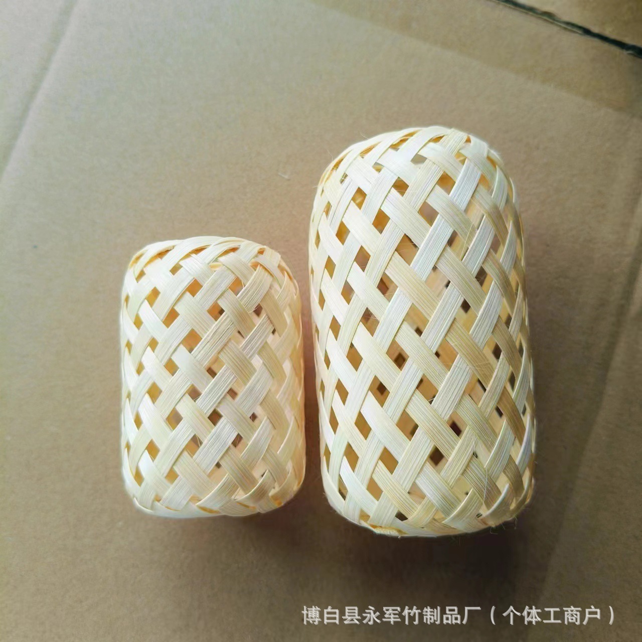 Purely Hand-Woven Small Lanterns, Mini Cut Out Lampshades, Bamboo Long Lanterns, Internet Celebrity Chaoshan Wholesale Decorative Pendants