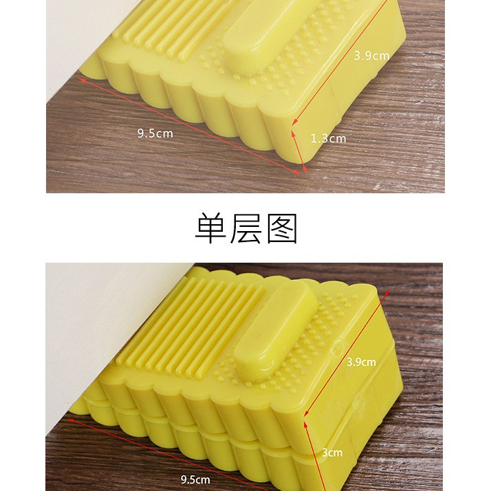 Child Safety Protection Products Door Stopper Door Blocker Door Card Tpr Eco-Friendly Material Baby Protection Manual Door Stopper