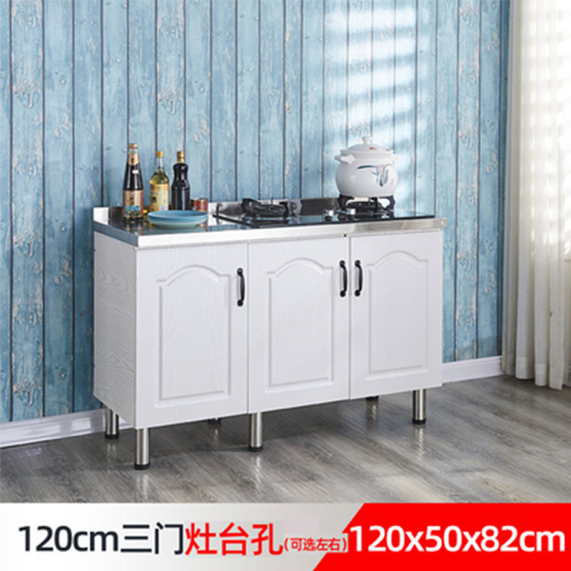 # N5 Simple Stainless Steel Cabinet Kitchen Cabinet Stove Cabinet Integrated Rental Kitchen Cabinet Home Storage Cabinet