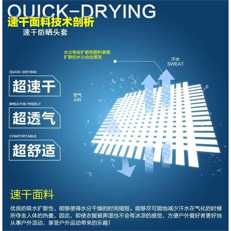 Quick-drying headgear motorcycle breathable skull mask fishing riding men's and women's full face Gini helmet lining cap