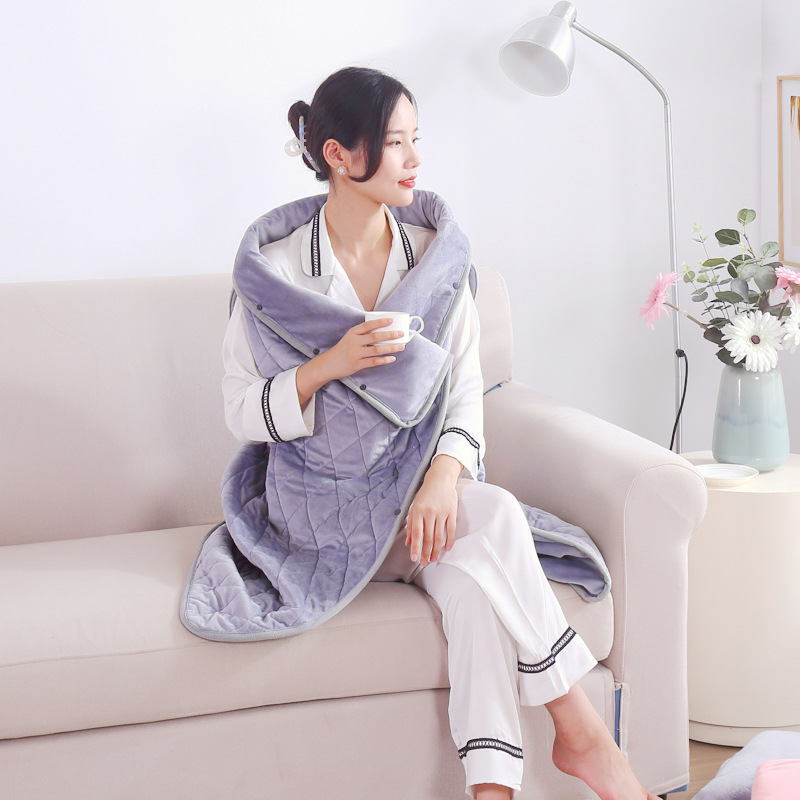 USB electric blanket 5V low voltage multifunctional shawl warming blanket cross-border heating blanket office can be covered can be worn