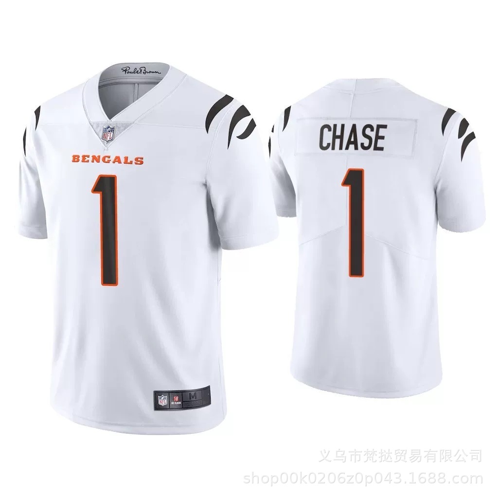 NFL Olive Gown Tigers BENGALS BURROW#9 CHASE#1 Embroidered Jersey for Foreign Trade